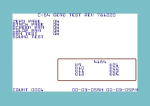 C64 C128 DEAD TEST Cartridge REV 781220